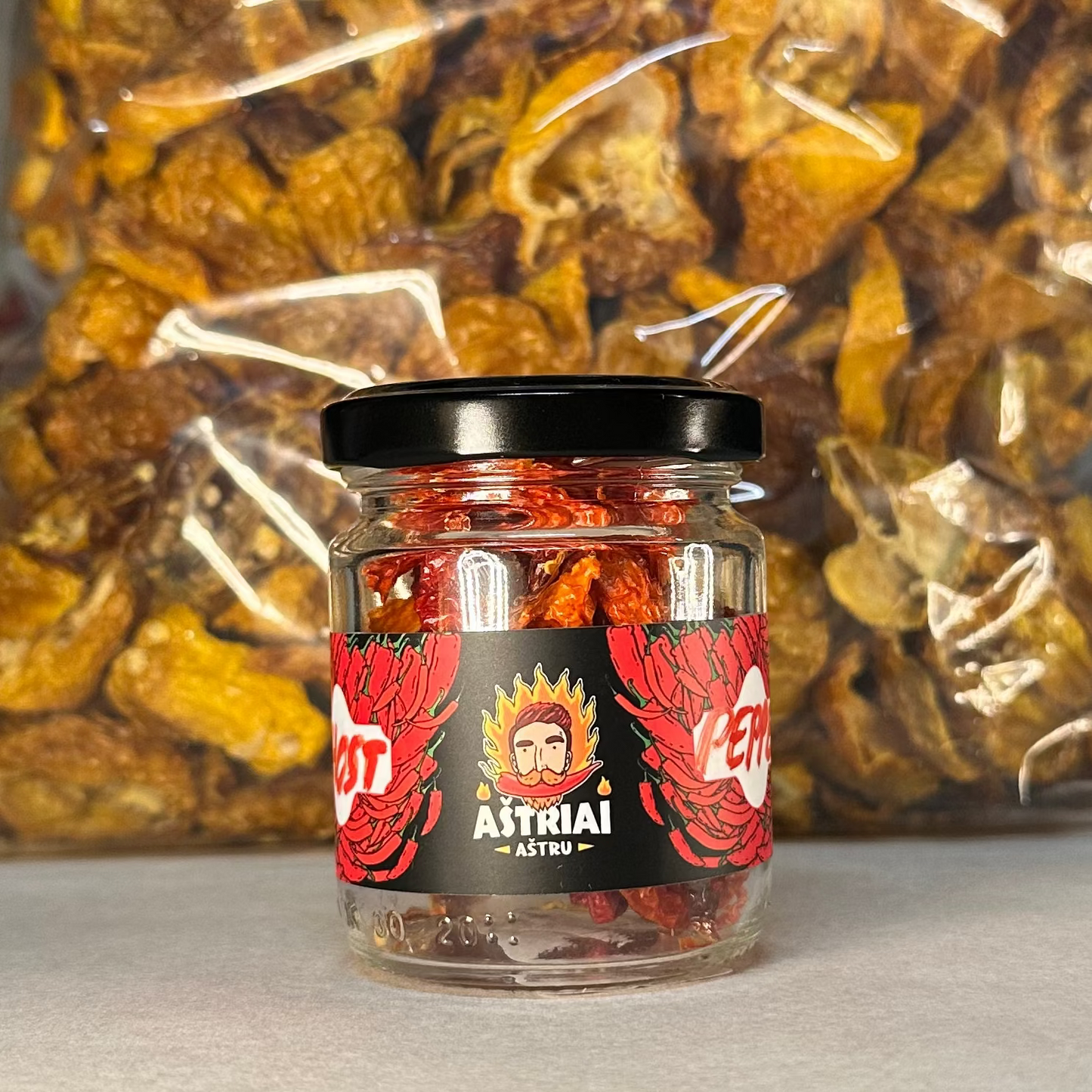 Džiovintos aitriosios paprikos Ghost Pepper 5g