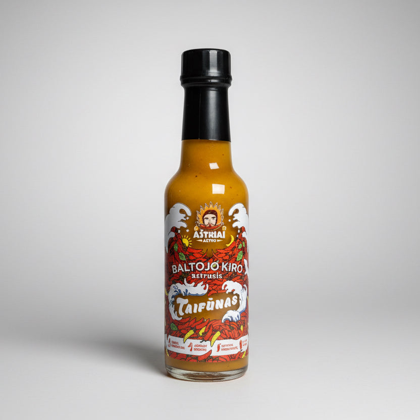 Baltasis Kiras X Aštriai Aštru - "Baltojo Kiro Aštrusis Taifūnas" 150ml